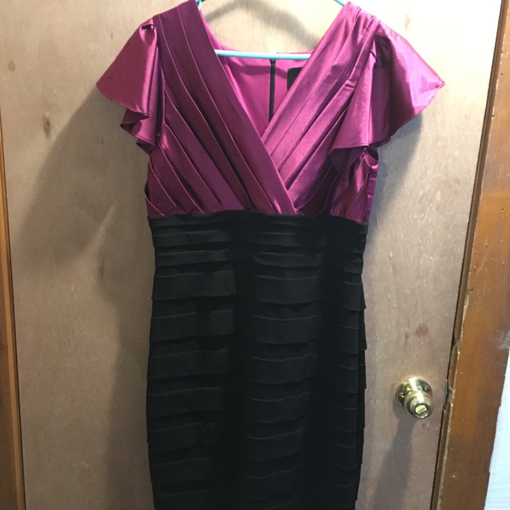 Purple/Black Cocktail Dress